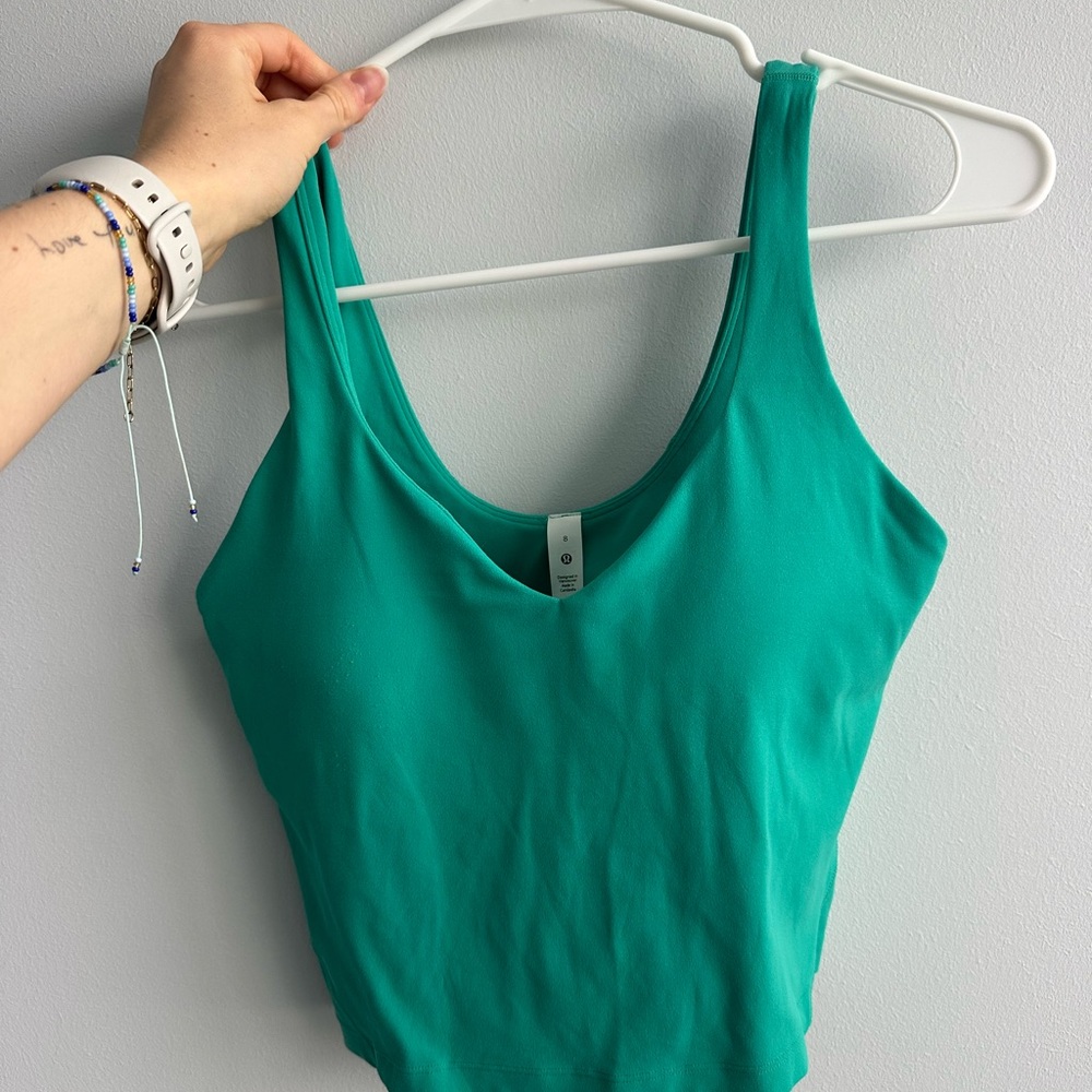 Green lululemon Align top